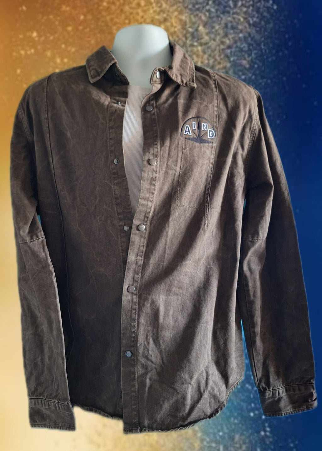 Chemise Marron en Coton Épais – Africa Is Not Dead