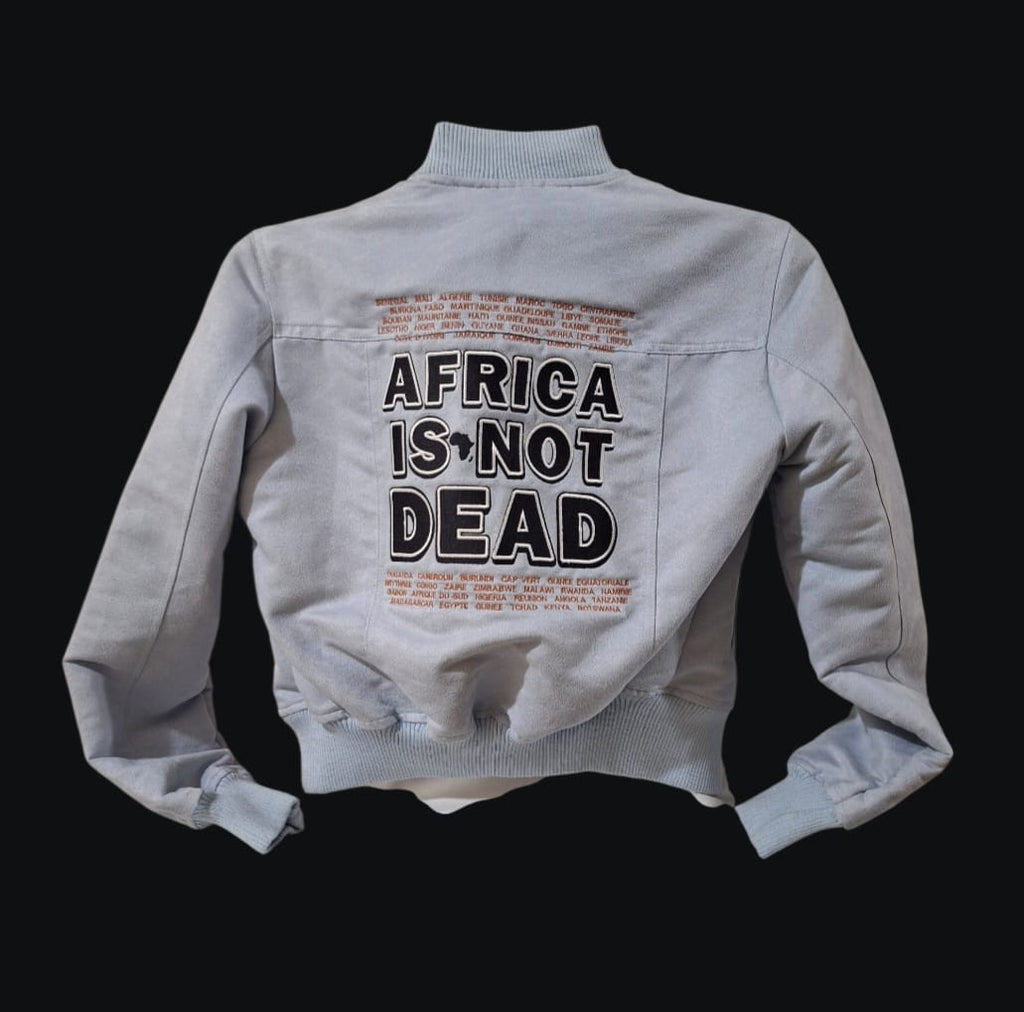 Veste Bomber "Africa Is Not Dead" — Modèle Unique